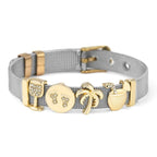 Golden Love Two-tone Stainless Steel Mesh Bracelets - lightofjuwelen