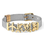 Golden Love Two-tone Stainless Steel Mesh Bracelets - lightofjuwelen