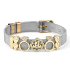 Golden Love Two-tone Stainless Steel Mesh Bracelets - lightofjuwelen