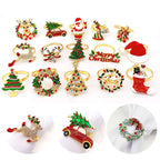 Christmas Napkin Ring Holder Xmas Table Decoration