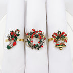 Christmas Napkin Ring Holder Xmas Table Decoration