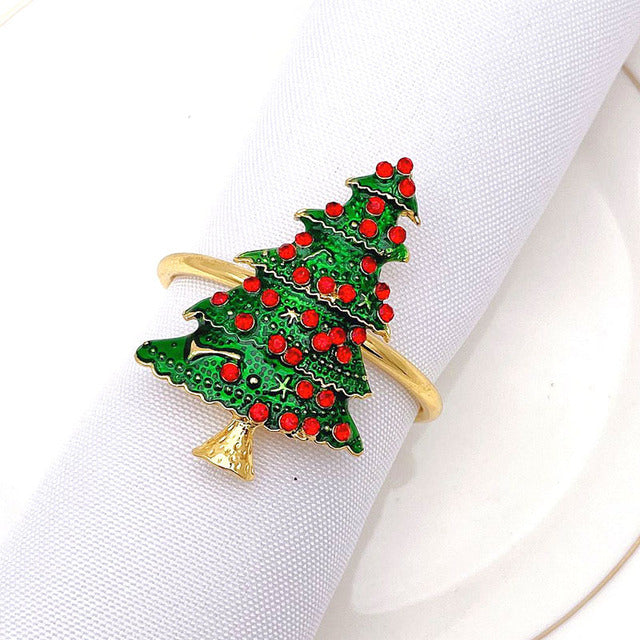 Christmas Napkin Ring Holder Xmas Table Decoration