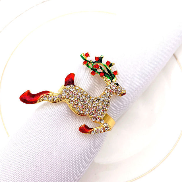 Christmas Napkin Ring Holder Xmas Table Decoration