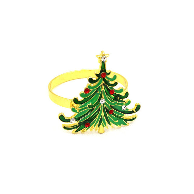 Christmas Napkin Ring Holder Xmas Table Decoration