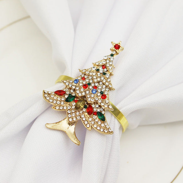 Christmas Napkin Ring Holder Xmas Table Decoration