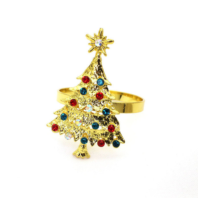 Christmas Napkin Ring Holder Xmas Table Decoration
