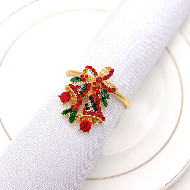 Christmas Napkin Ring Holder Xmas Table Decoration