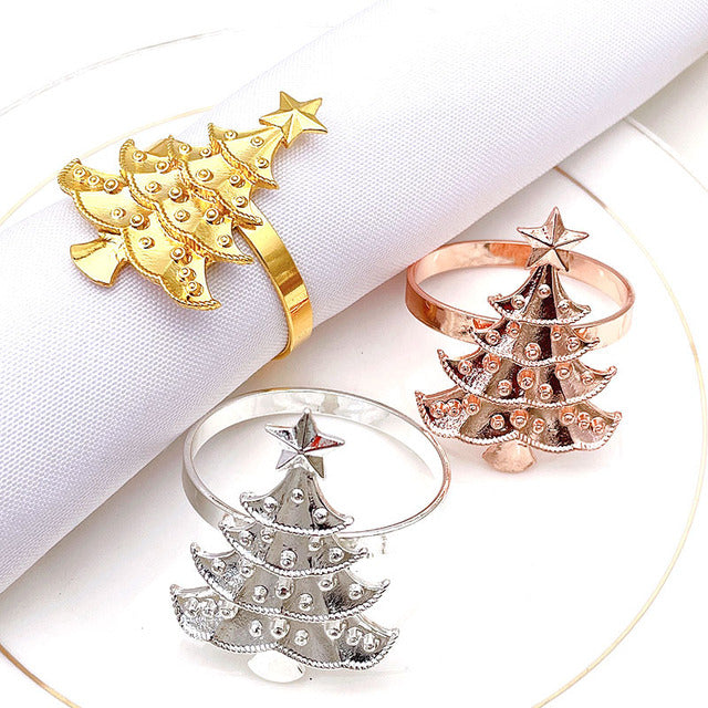 Christmas Napkin Ring Holder Xmas Table Decoration