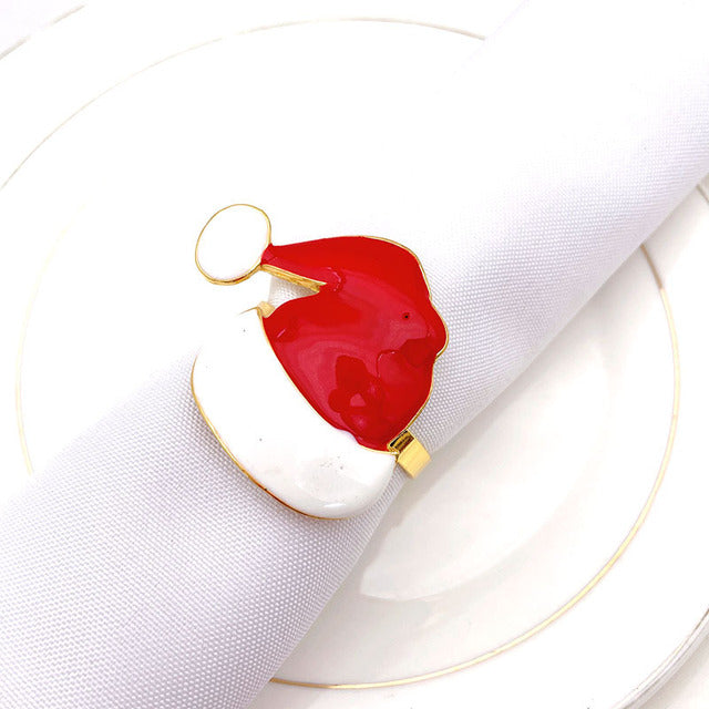 Christmas Napkin Ring Holder Xmas Table Decoration