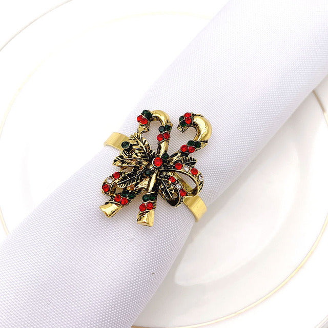 Christmas Napkin Ring Holder Xmas Table Decoration