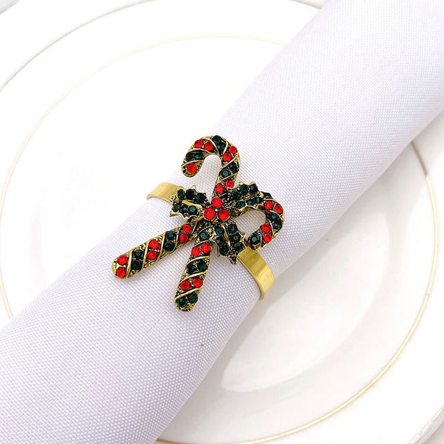 Christmas Napkin Ring Holder Xmas Table Decoration
