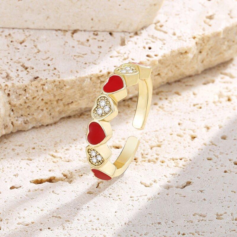 Burning Heart Maid of Honor Ring for Wedding and Friendship Gift - lightofjuwelen