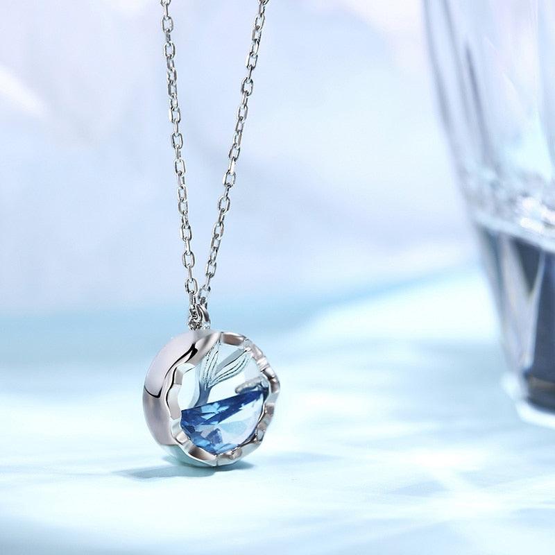 925 Sterling Silver Shang Series Delicate Round Pendant Necklace