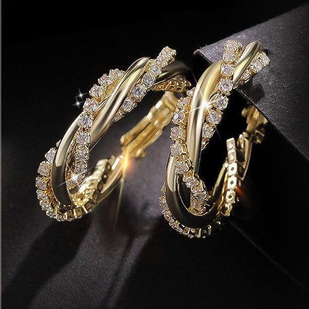 Spiral Winding High Sense Matching Earrings lightofjuwelen 