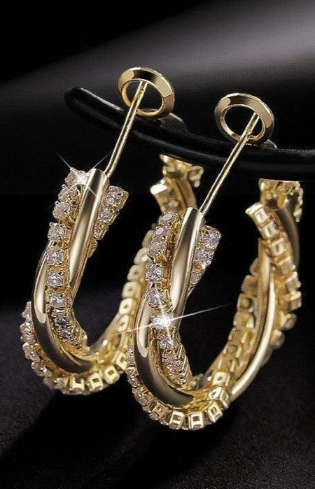 Spiral Winding High Sense Matching Earrings lightofjuwelen 