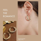 Spiral Winding High Sense Matching Earrings lightofjuwelen 