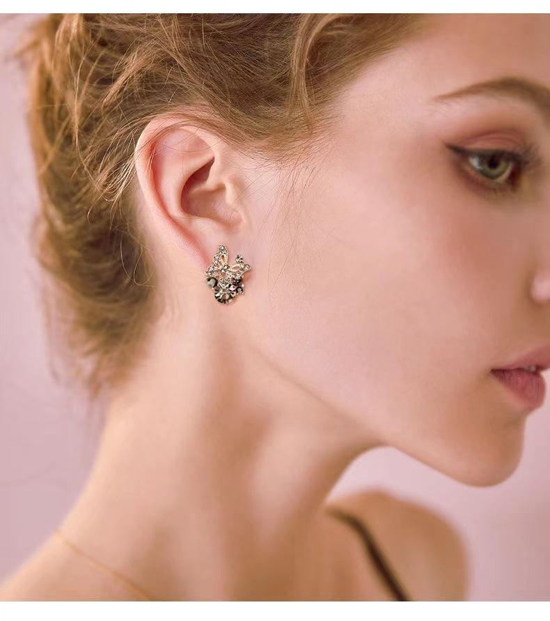Super Fairy Vintage Simple Temperament Butterfly Earrings Ear Stud 服饰与配饰 lightofjuwelen 