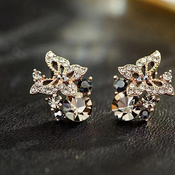 Super Fairy Vintage Simple Temperament Butterfly Earrings Ear Stud 服饰与配饰 lightofjuwelen 