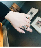 925 Sterling Silver Vintage Adjustable Butterfly Ring